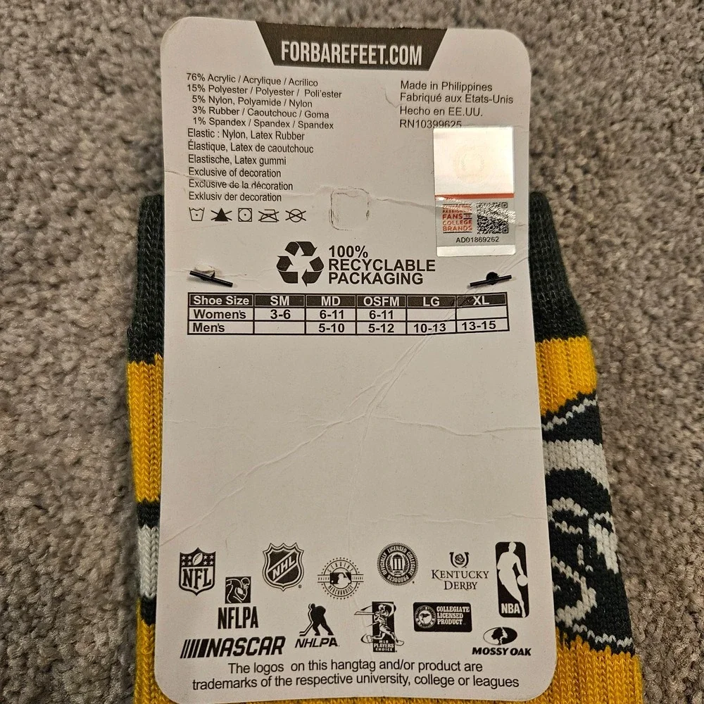 Colorado State Rams Socks Green Gold NCAA Team Logo Men's‎ One Size New